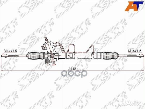 Рейка рулевая Toyota RAV4 00-03 LHD ST-44200-42