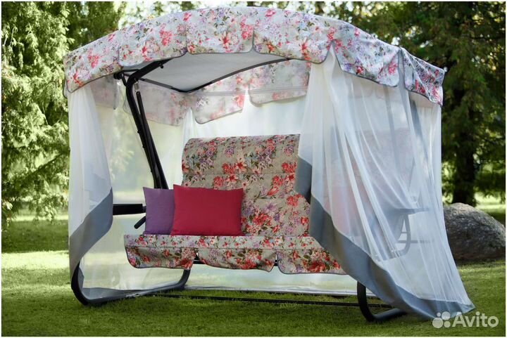 Садовые качели Olsa Турин Премиум flower