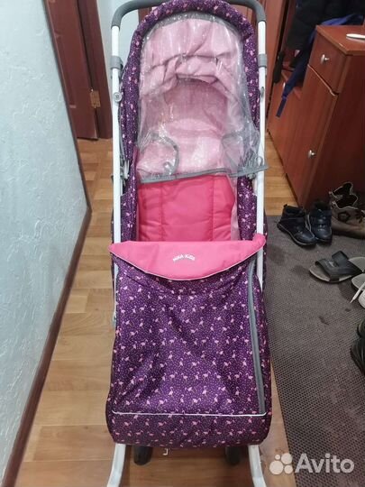 Детские санки коляска с колесами