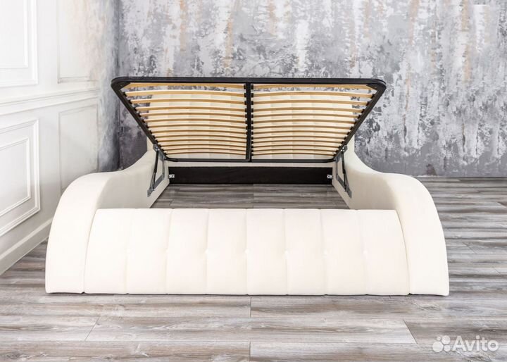 Кровать c подъёмным механизмом 140х200 велюр