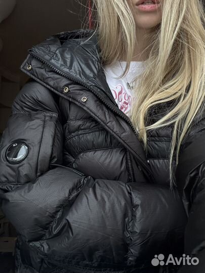 Пуховик C.P. Company D.D. Shell khaki & black