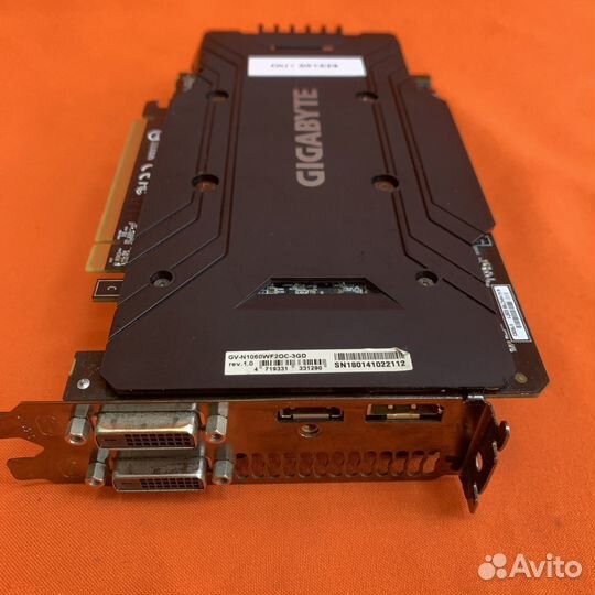 Видеокарта Gigabyte GTX 1060 3GB DDR5