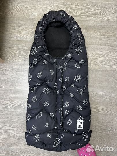 Зимний конверт в коляску leokid