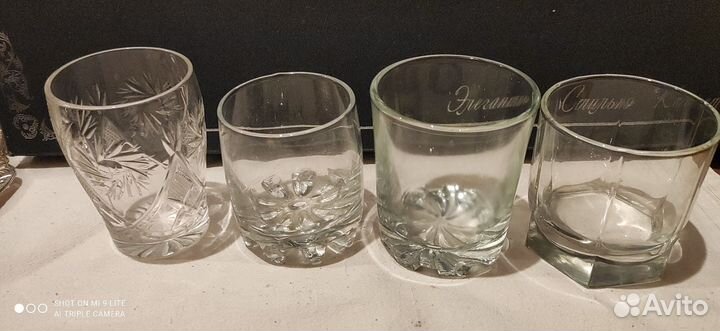Графин СССР, стаканы, бокалы