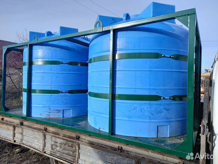 Емкость пластиковая в каркасе