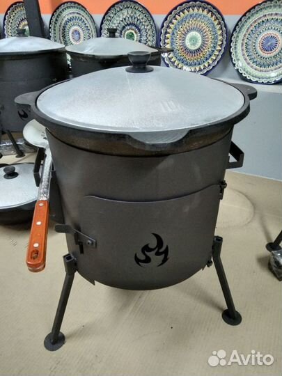 Комплект казан 10 литров + печь