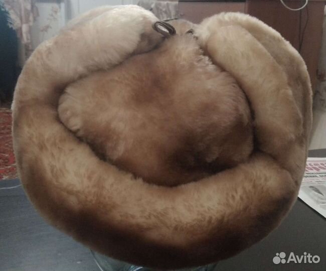 Мужская шапка с натуральным мехом