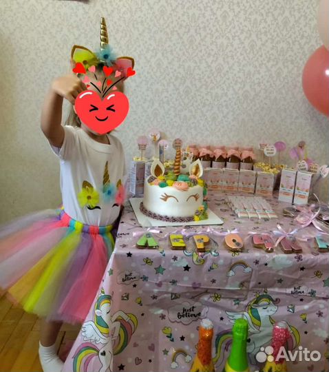 Платье единорожки
