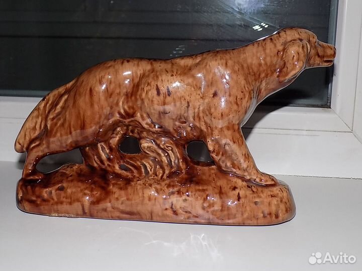 Охотничья собака. Старая Гжель. СССР