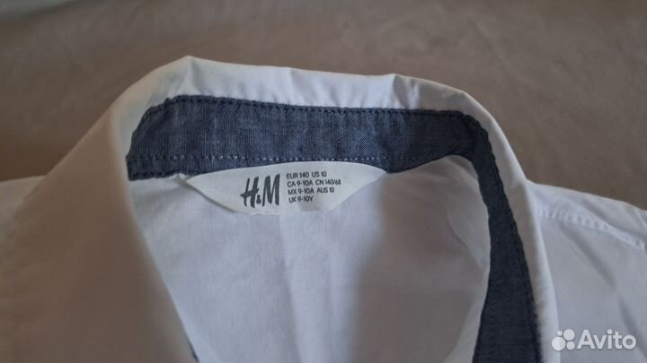 Рубашка школьная для мальчика 140