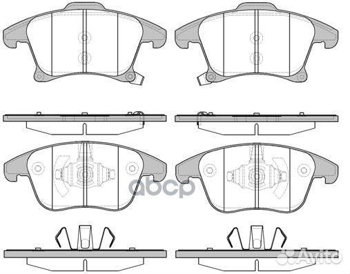Колодки торм.пер. 1249.22 Remsa