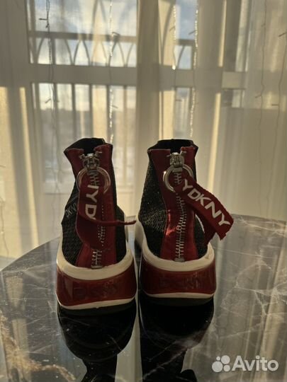 Кроссовки кеды ботинки dkny текстильные