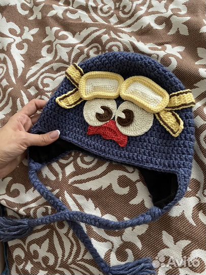 Шапка детская вязаная (ручная работа)