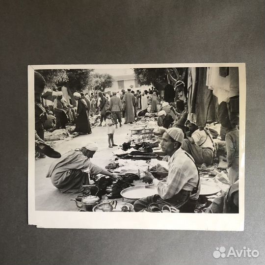 Старая фотография тасс, 1959г, рынок в Марокко