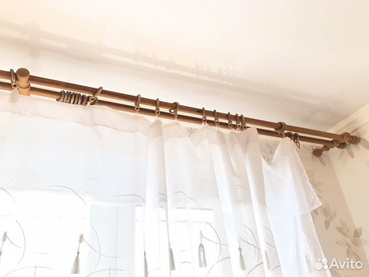 Деревянный разборный карниз