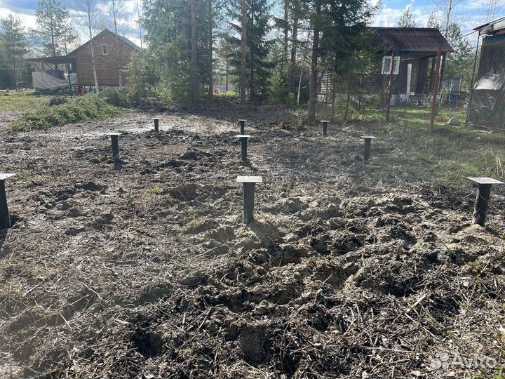 Винтовые сваи с установкой