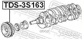 Шкив коленвала 3SFE/4SFE/5SFE/5sfne TDS-3S163 F