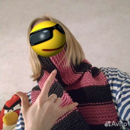 Шарф тёплый ручной работы