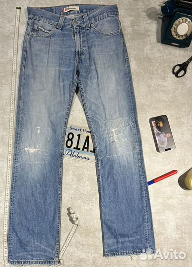 Джинсы levis 506 31 34 distressed