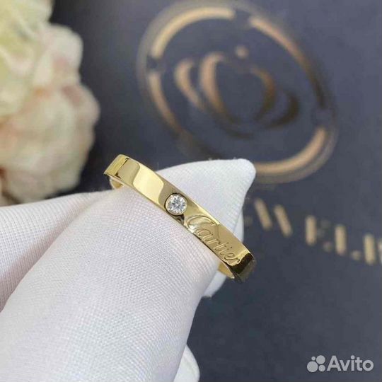 Кольцо Cartier C de Cartier Желтое золото 0,03ct