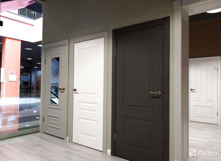 Дверь межкомнатная белая эмаль мдф