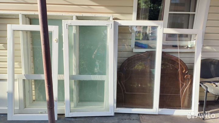 Деревянные окна со стеклопакетом бу