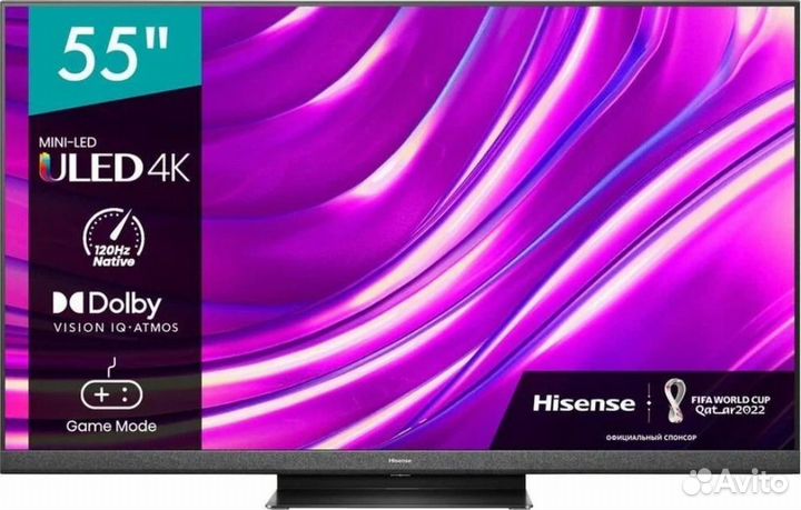 Телевизор hisense 55U8HQ 4k Ultra HD, 120 Гц