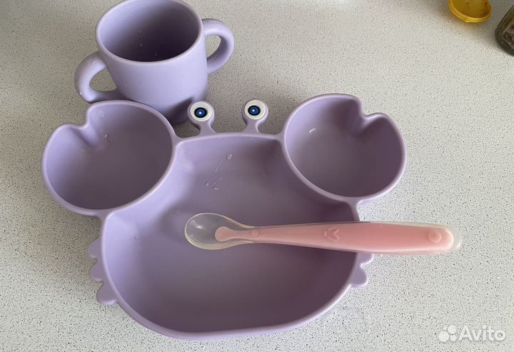 Силиконовая посуда для малышей