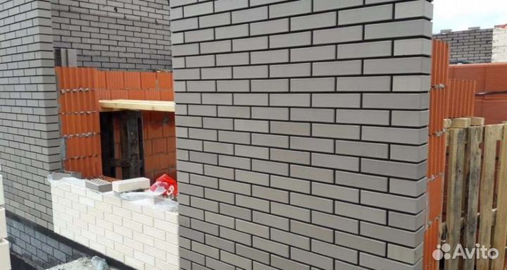 Кирпич облицовочный Серый 2-00 Старый Оскол