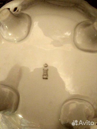 Блюдо.Сухарница на ножках.Сахарница.гдр