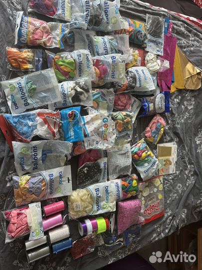 Гелиевый баллон 40 литров, шара, лентыи тп