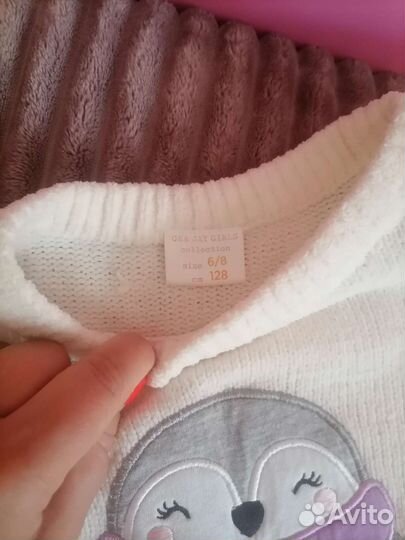 Вещи пакетом на девочку 128р