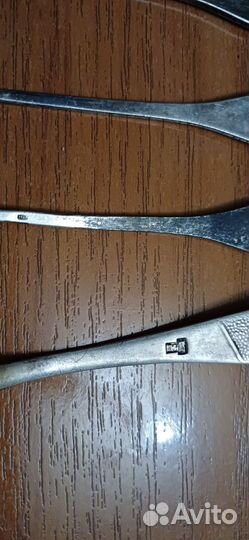 Мельхиорные чайные ложки 6 шт