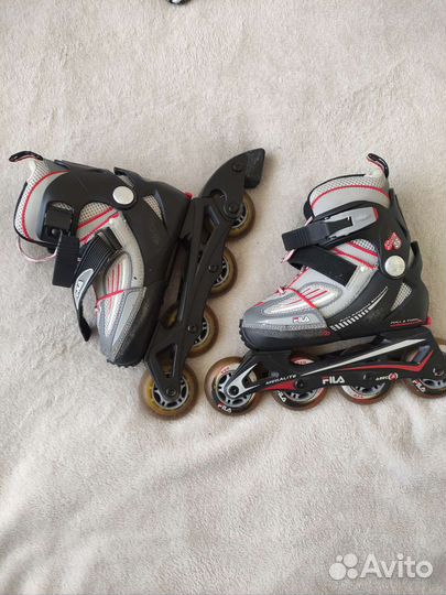 Роликовые коньки детские Fila раздвижные 32-35
