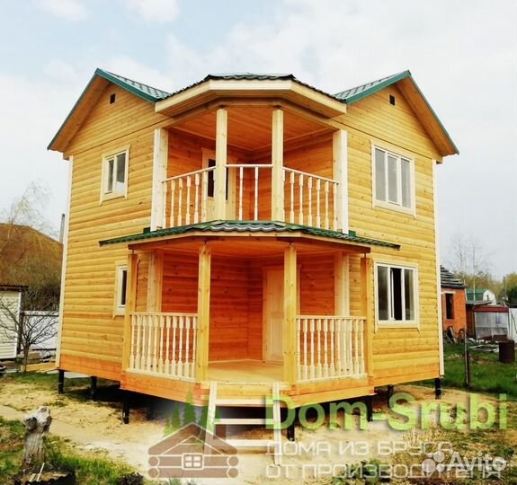 Западная Двина. Хорошая Баня из бруса Б-22 (6х6)