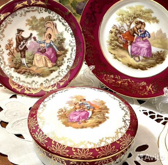 Набор тарелок лимож Франция