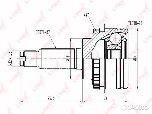 Шарнирный комплект CO6900A lynxauto