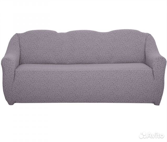 Чехол на трехместный диван без оборки, Капучино