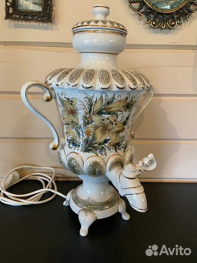 Самовар электрический фарфоровый