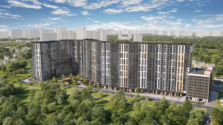 1-к. квартира, 41,8 м², 4/22 эт.