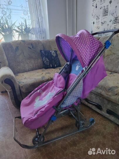 Санки коляска Nika Disney baby 1