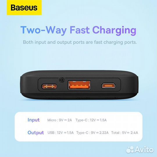 Новый повербанк Baseus 10000 mAч 20W