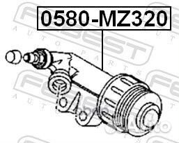 Цилиндр сцепления рабочий mazda 3 (BK/BL) 03-13