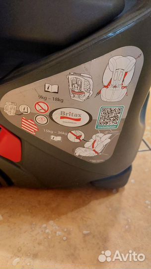 Детское автокресло 9 до 36 кг britax romer