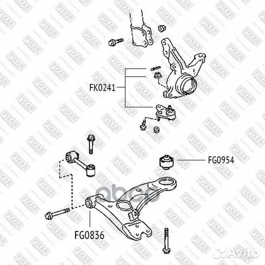 Опора шаровая FK0241 fixar