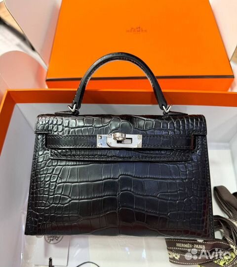 Сумка Hermes Kelly mini crocodile Оригинал