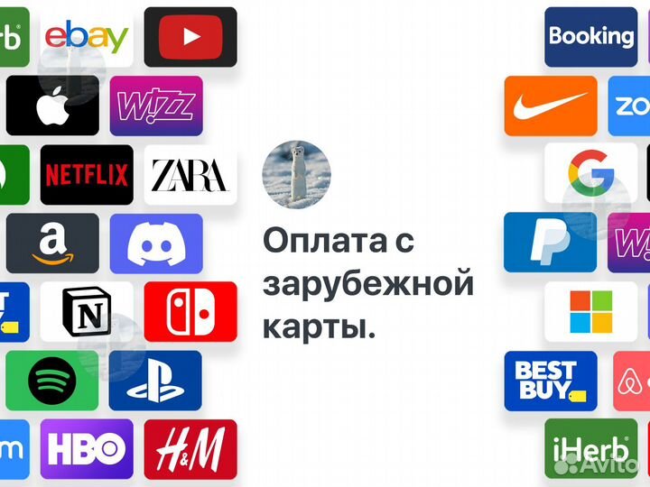 Оплата зарубежных сервисов и покупок товаров