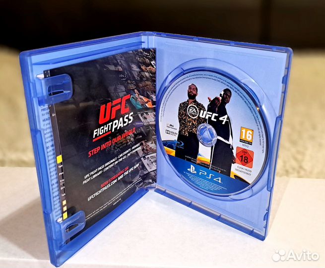Диск UFC 4 для игры в ps4/ps5