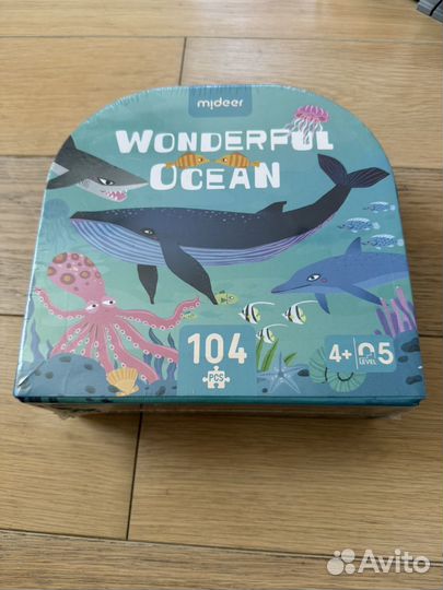 Пазл mideer ocean 104 детали