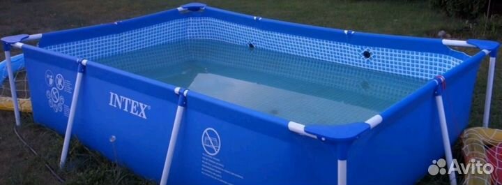 Бассейн каркасный прямоугольный 400х200х81 новый